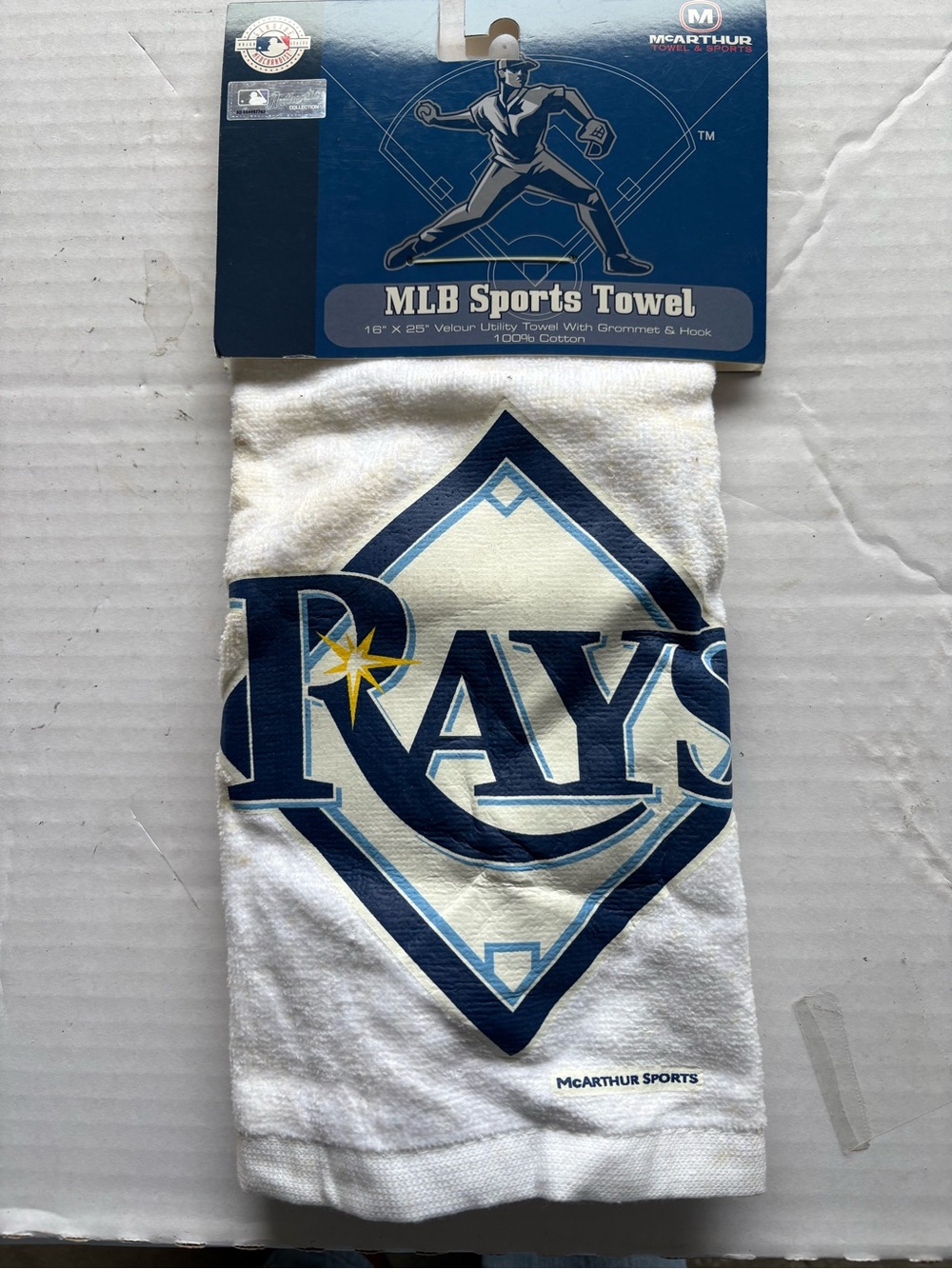 Tampa Bay Rays White & Navy Team Towel